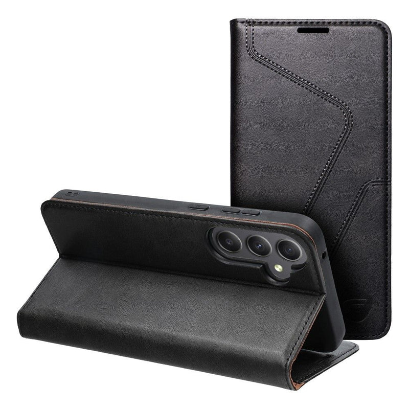 Viedtālruņa atveramais maciņš Samsung Galaxy A35 Protect - Melna
