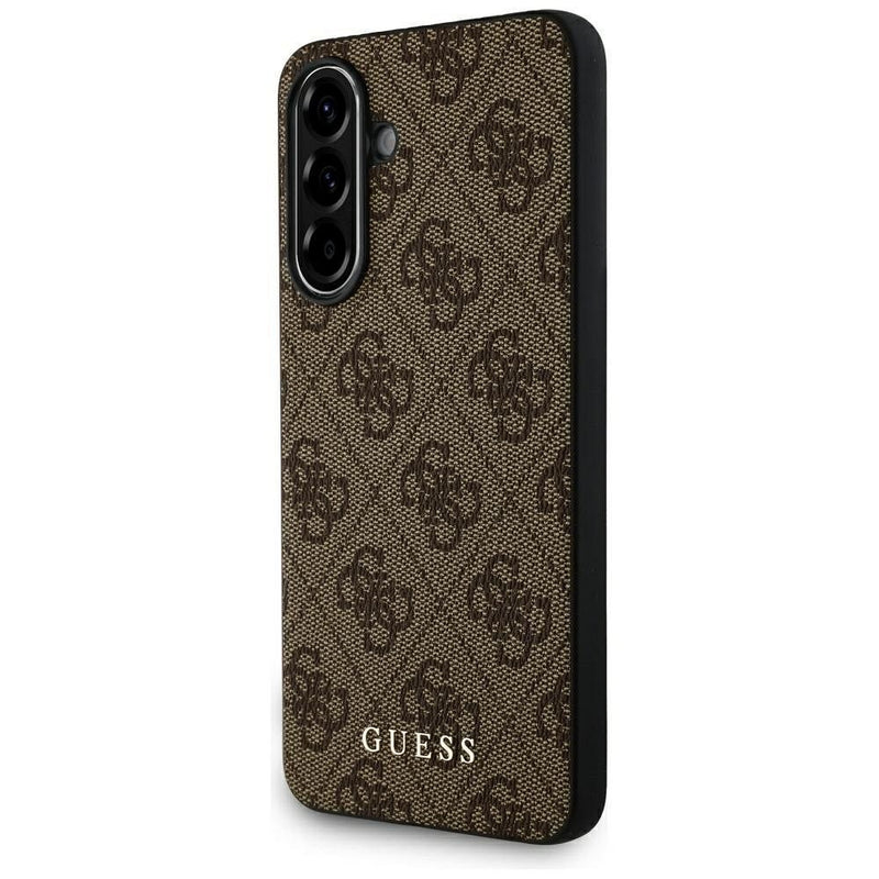 Viedtālruņa aizmugurējais vāciņš Samsung Galaxy A56 4G Metal Logo - Brūna