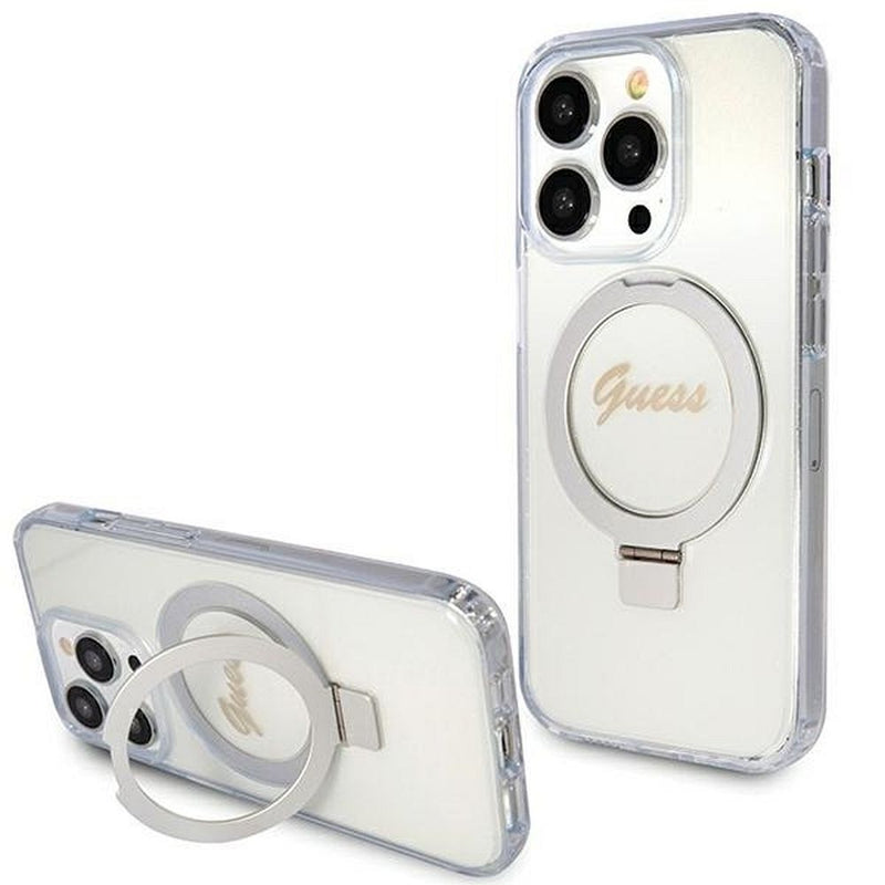 Viedtālruņa aizmugurējais vāciņš Apple iPhone 15 Pro Rin Stnd - Sudraba