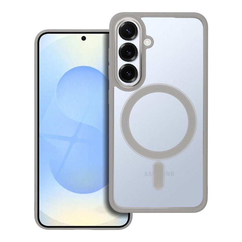 Viedtālruņa aizmugurējais vāciņš Samsung Galaxy S25 Color Mag Cover - Pelēka