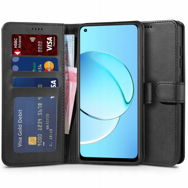 Viedtālruņa atveramais maciņš Samsung Galaxy M51 Wallet - Melna