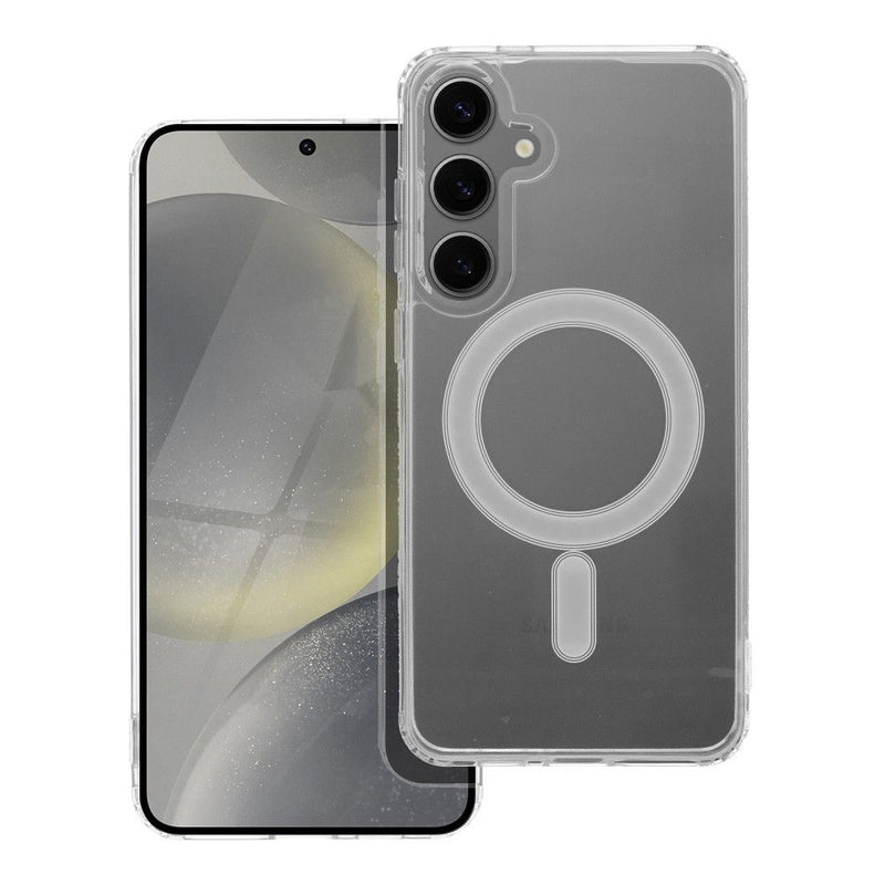 Viedtālruņa aizmugurējais vāciņš Samsung Galaxy S24 Plus Magnet Cover - Caurspīdīga