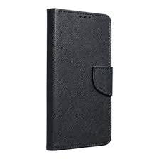 Viedtālruņa atveramais maciņš Samsung Galaxy A51 Fancy Book - Melna