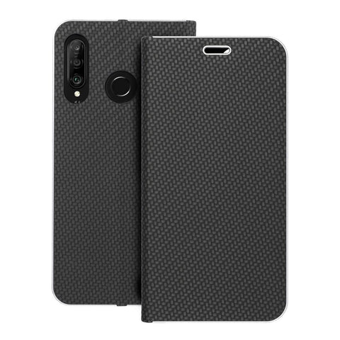 Viedtālruņa atveramais maciņš Huawei P30 Lite Luna Book - Melna