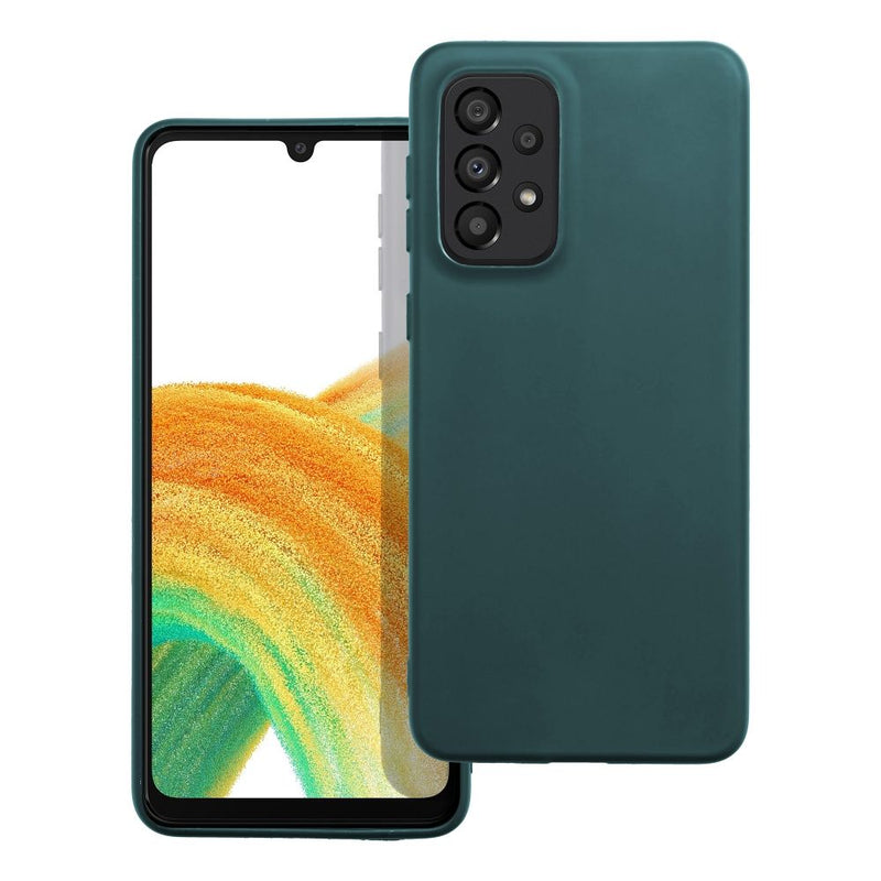 Viedtālruņa aizmugurējais vāciņš Samsung Galaxy A33 Matt Case - Zaļa