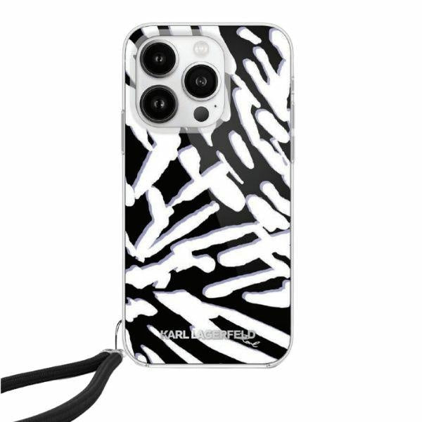 Viedtālruņa aizmugurējais vāciņš Apple iPhone 13 Zebra - Melna,Caurspīdīga