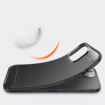 Viedtālruņa aizmugurējais vāciņš Apple iPhone 12 Pro Max Carbon - Melna