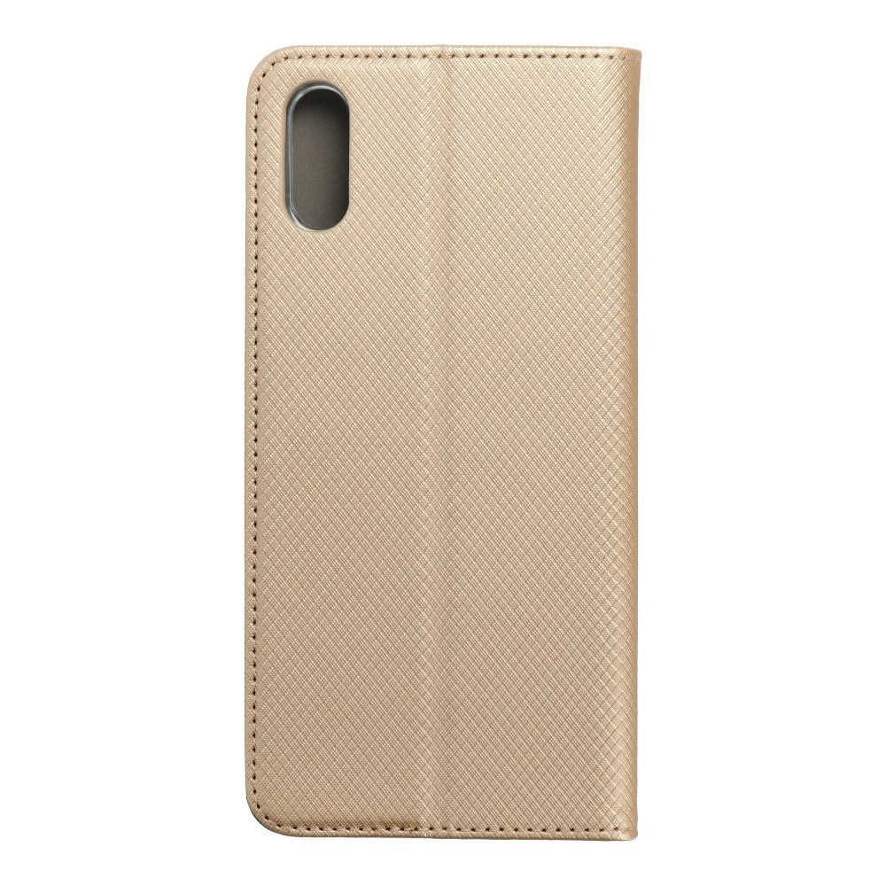 Viedtālruņa atveramais maciņš Xiaomi Redmi 9A Smart case book - Zelta