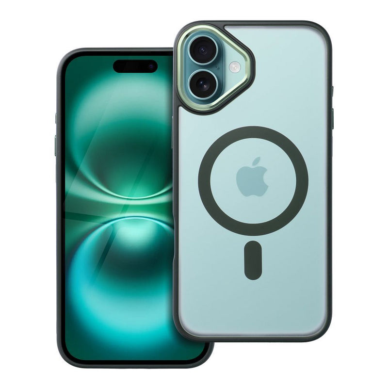 Viedtālruņa aizmugurējais vāciņš Apple iPhone 16 Plus Matte Mag - Zaļa