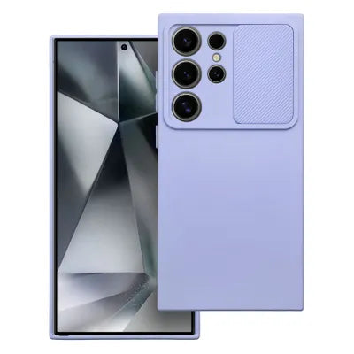Viedtālruņa aizmugurējais vāciņš Samsung Galaxy S24 Ultra Camshield Slide - Lavandas