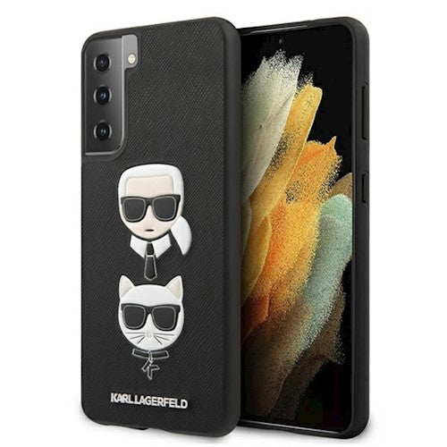 Viedtālruņa aizmugurējais vāciņš Samsung Galaxy S21 Plus Klhcs21msakickcbk - Melna ar dizainu