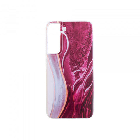 Viedtālruņa aizmugurējais vāciņš Xiaomi Redmi 9t AB12 - Sarkana rozā ar dizainu