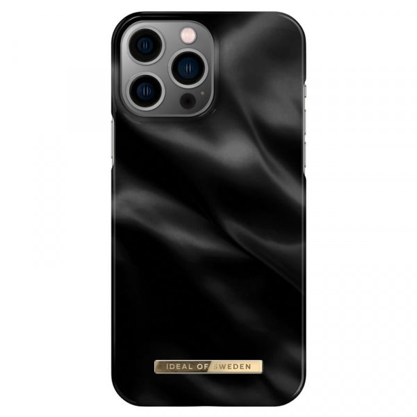 Viedtālruņa aizmugurējais vāciņš Apple iPhone 13 Pro Max Black Satin - Melna ar dizainu