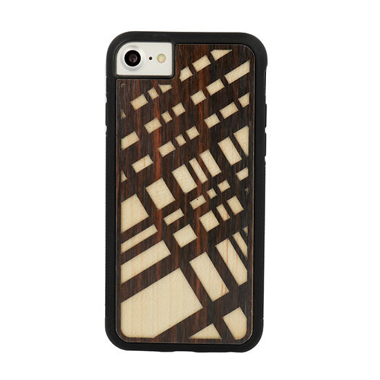 Viedtālruņa aizmugurējais vāciņš Apple iPhone 7 Wood Design 5 - Brūna,Ar Dizainu