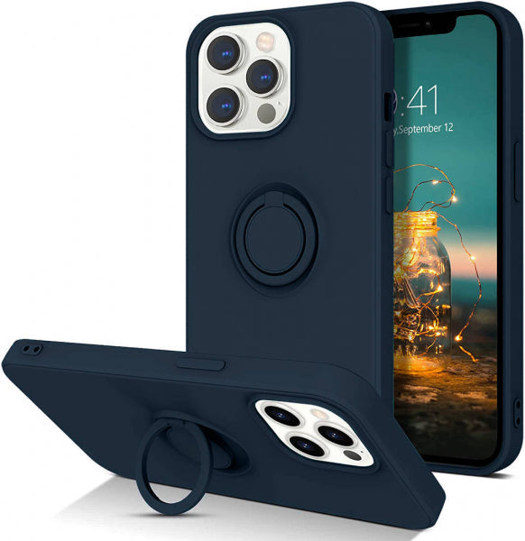 Apple iPhone 12 Pro Max Silicone Ring - Sarkana