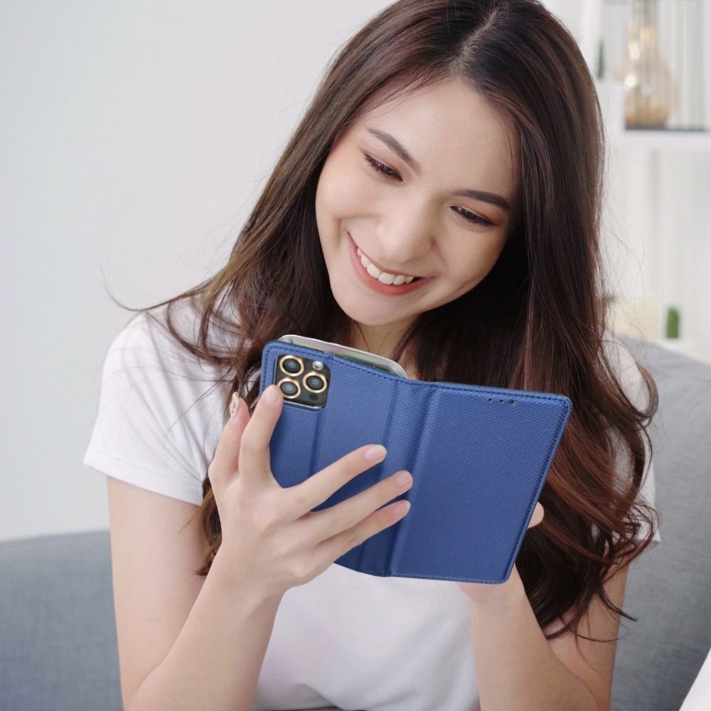 Viedtālruņa atveramais maciņš Samsung Galaxy J5 2016 Smart book case - Zila