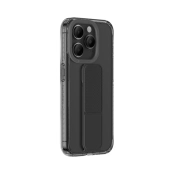 Viedtālruņa aizmugurējais vāciņš Apple iPhone 15 Pro Holder Case - Melna,Caurspīdīga