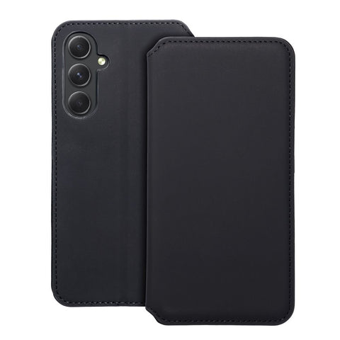 Viedtālruņa atveramais maciņš Samsung Galaxy A54 Dual Pocket Book - Melna