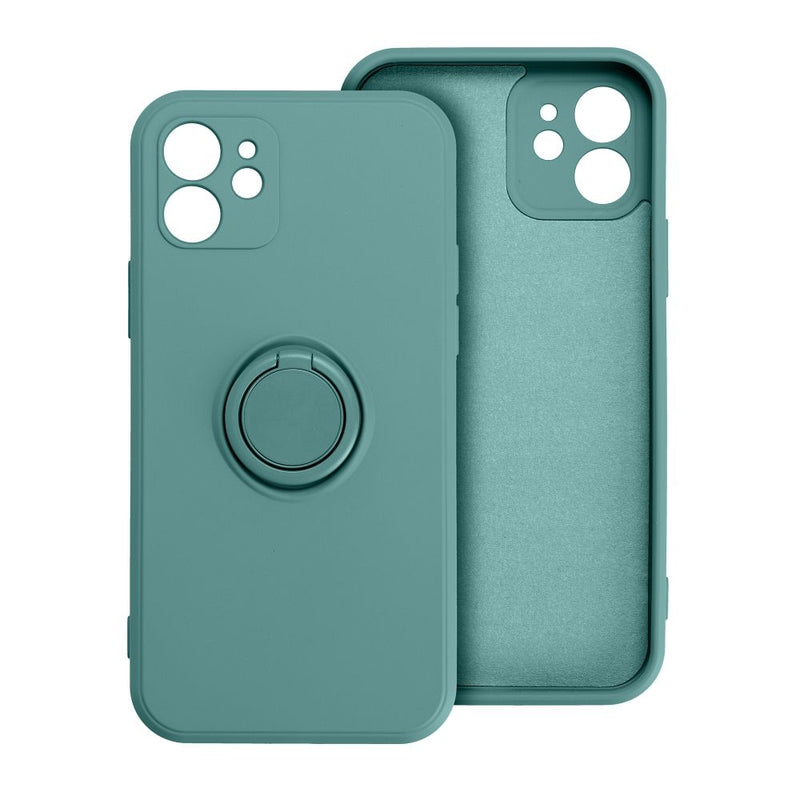 Viedtālruņa aizmugurējais vāciņš Xiaomi Redmi Note 14 4G Silicone Ring - Zaļa