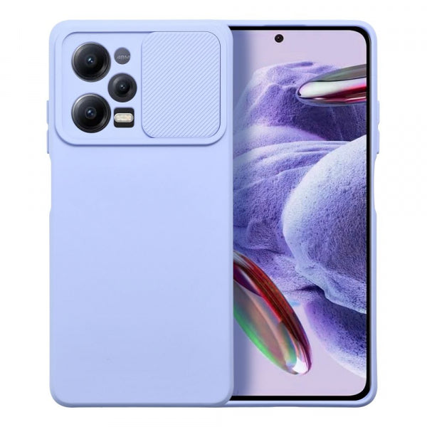 Viedtālruņa aizmugurējais vāciņš Xiaomi Redmi Note 12 Pro 5G Camshield Slide - Lavandas