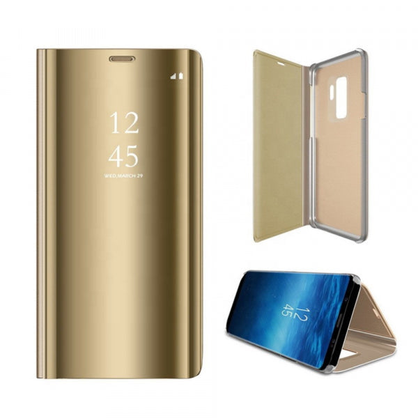 Viedtālruņa atveramais maciņš Samsung Galaxy S22 Ultra Smartclearview - Zelta