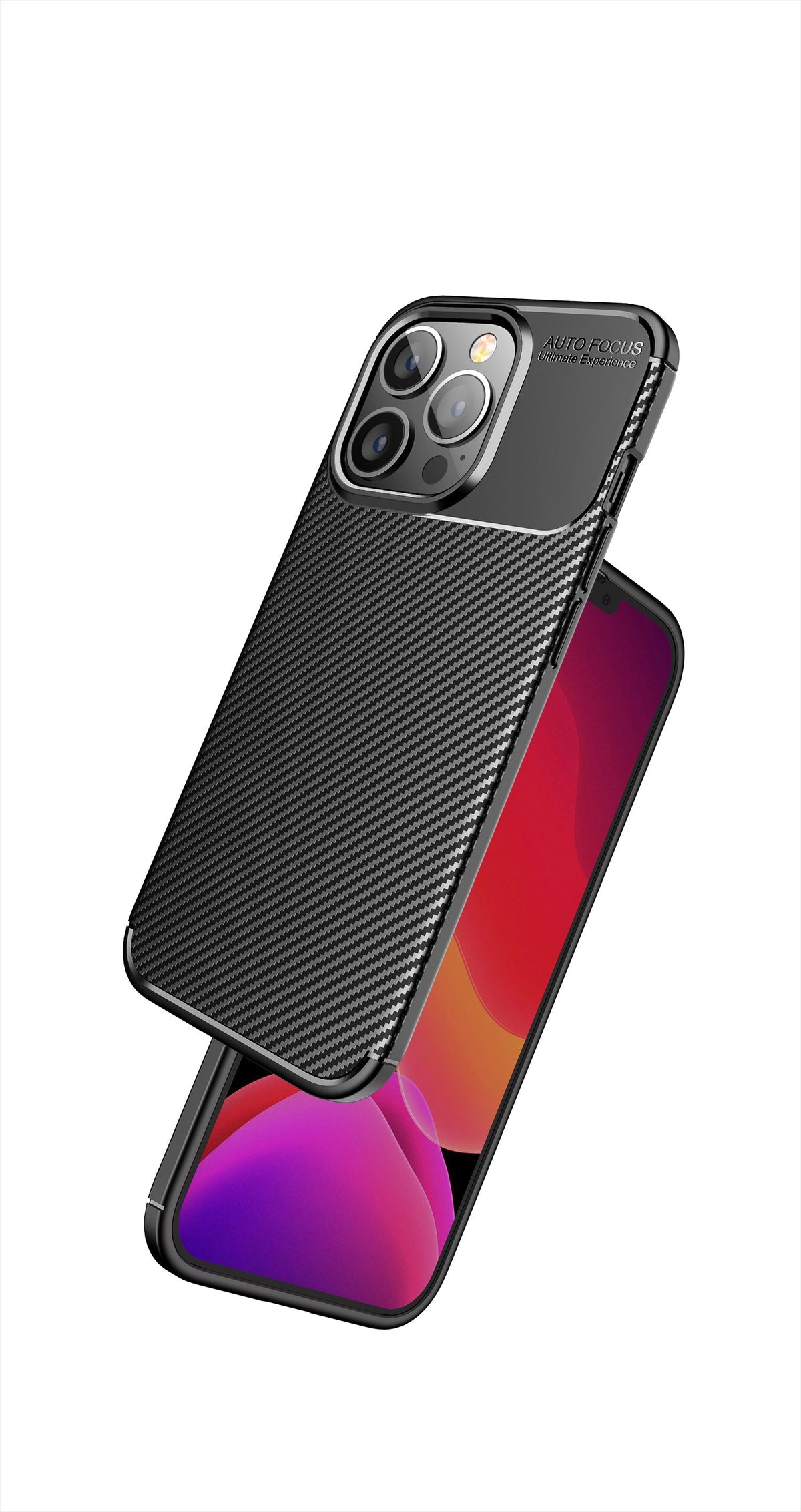 Viedtālruņa aizmugurējais vāciņš Apple iPhone 11 Carbon Case - Melna