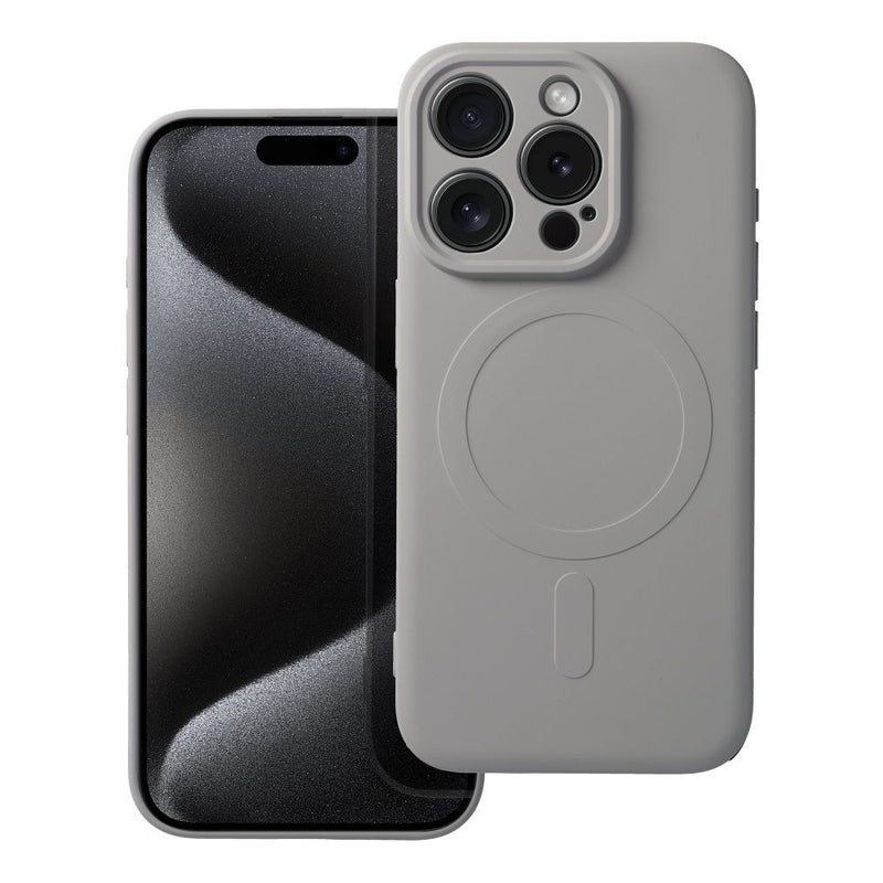 Apple iPhone 15 Pro Silicone Mag MagSafe - Pelēka