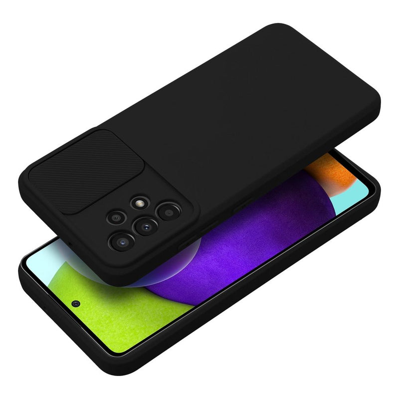 Viedtālruņa aizmugurējais vāciņš Samsung Galaxy A35 Camshield Slide - Melna