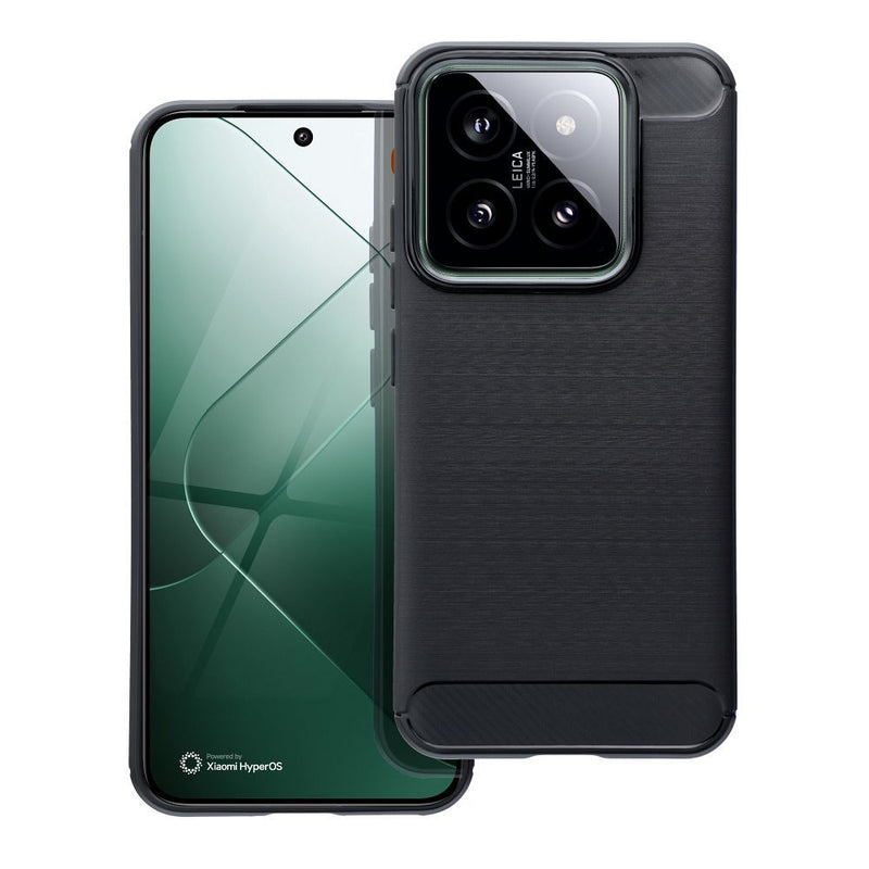 Viedtālruņa aizmugurējais vāciņš Xiaomi 14 Carbon Case - Melna