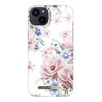 Viedtālruņa aizmugurējais vāciņš Apple iPhone 14 Floral Romance - Balta maigi rozā ar dizainu