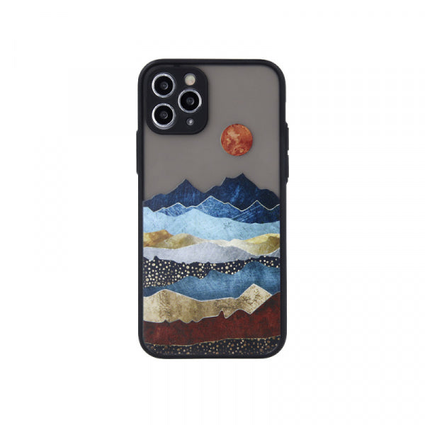 Viedtālruņa aizmugurējais vāciņš Apple iPhone 13 Mini Ultra Trendy Land 1 - Caurspīdīga ar dizainu