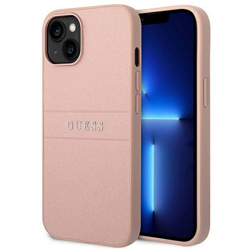 Viedtālruņa aizmugurējais vāciņš Apple iPhone 14 Plus Saffiano Collection - Rozā