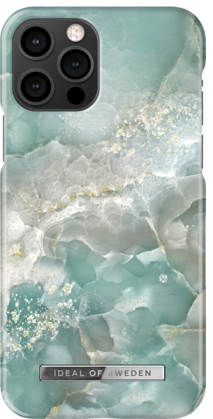 Viedtālruņa aizmugurējais vāciņš Apple iPhone 12 Pro Azura Marble - Tirkīzzila piparmētru ar dizainu