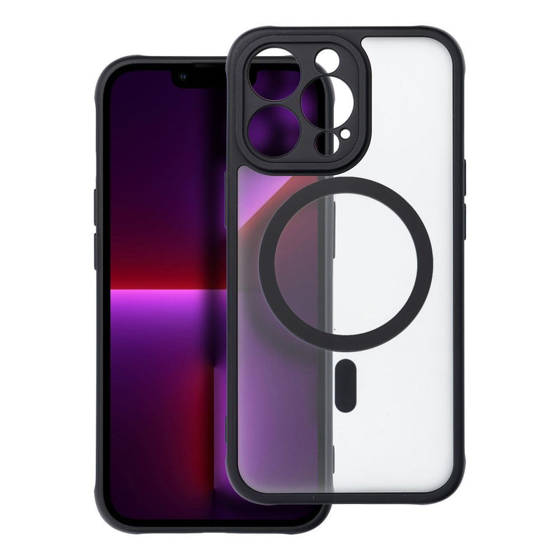 Viedtālruņa aizmugurējais vāciņš Apple iPhone 13 Pro Full Matte Mag - Melna