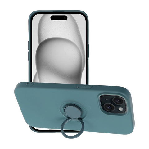 Viedtālruņa aizmugurējais vāciņš Apple iPhone 15 Silicone Ring - Dažādās krāsās