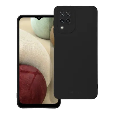 Viedtālruņa aizmugurējais vāciņš Samsung Galaxy A12 Luna - Melna