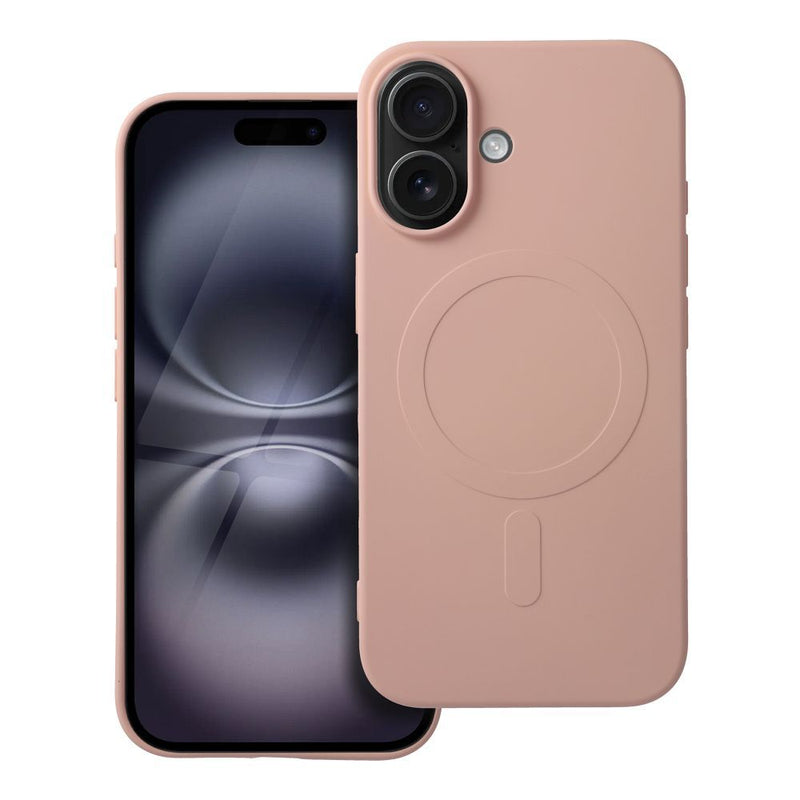 Viedtālruņa aizmugurējais vāciņš Apple iPhone 16 Silicone Mag Cover - Rozā