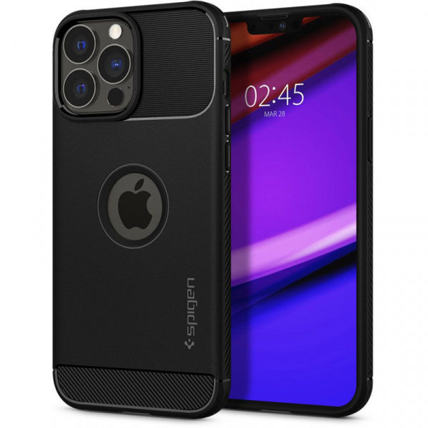 Viedtālruņa aizmugurējais vāciņš Apple iPhone 13 Pro Max Rugged Armor - Melna