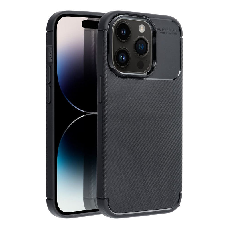 Viedtālruņa aizmugurējais vāciņš Apple iPhone 11 Carbon Premium - Melna