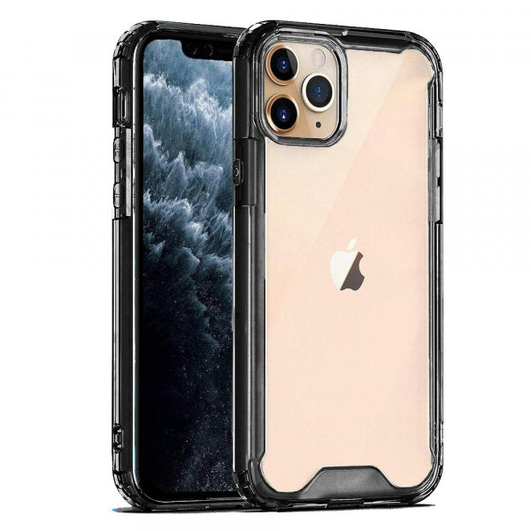Viedtālruņa aizmugurējais vāciņš Apple iPhone 8 Plus Acrylic - Melna caurspīdīga