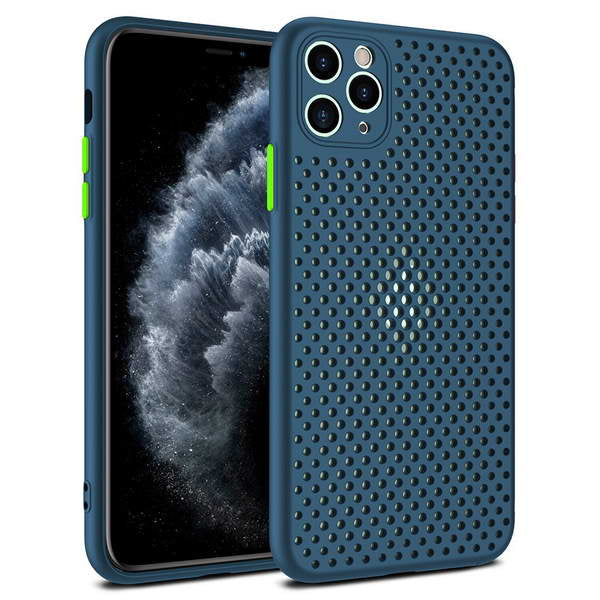 Viedtālruņa aizmugurējais vāciņš Apple iPhone 8 Breath - Zila