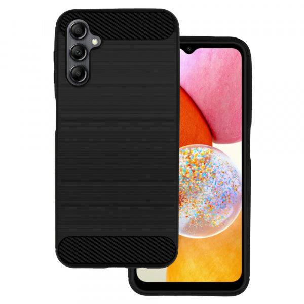 Viedtālruņa aizmugurējais vāciņš Samsung Galaxy A14 Carbon - Melna