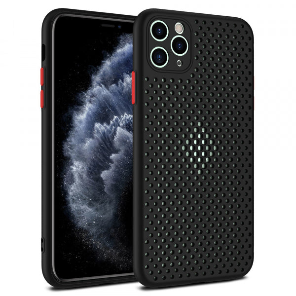 Viedtālruņa aizmugurējais vāciņš Apple iPhone 11 Pro Breath - Melna