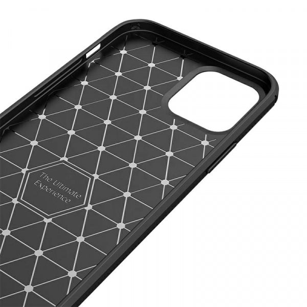 Viedtālruņa aizmugurējais vāciņš Huawei P40 Lite E Carbon - Melna