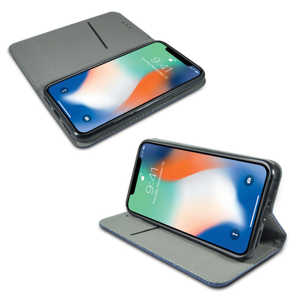 Viedtālruņa atveramais maciņš Samsung Galaxy S20 Fe Jeans - Zila