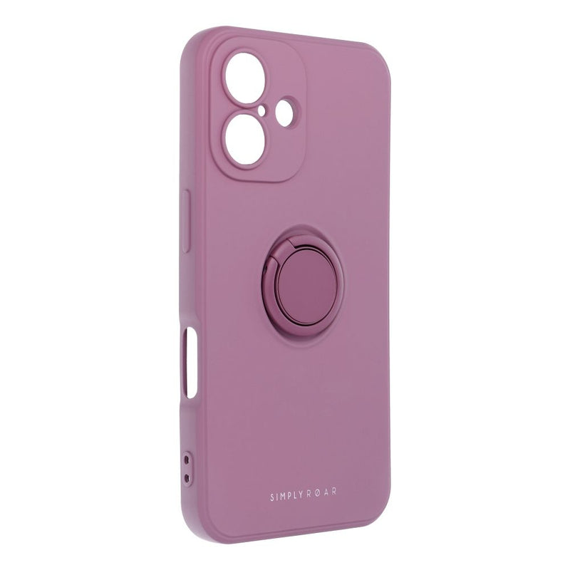 Viedtālruņa aizmugurējais vāciņš Apple iPhone 16 Roar - Violeta