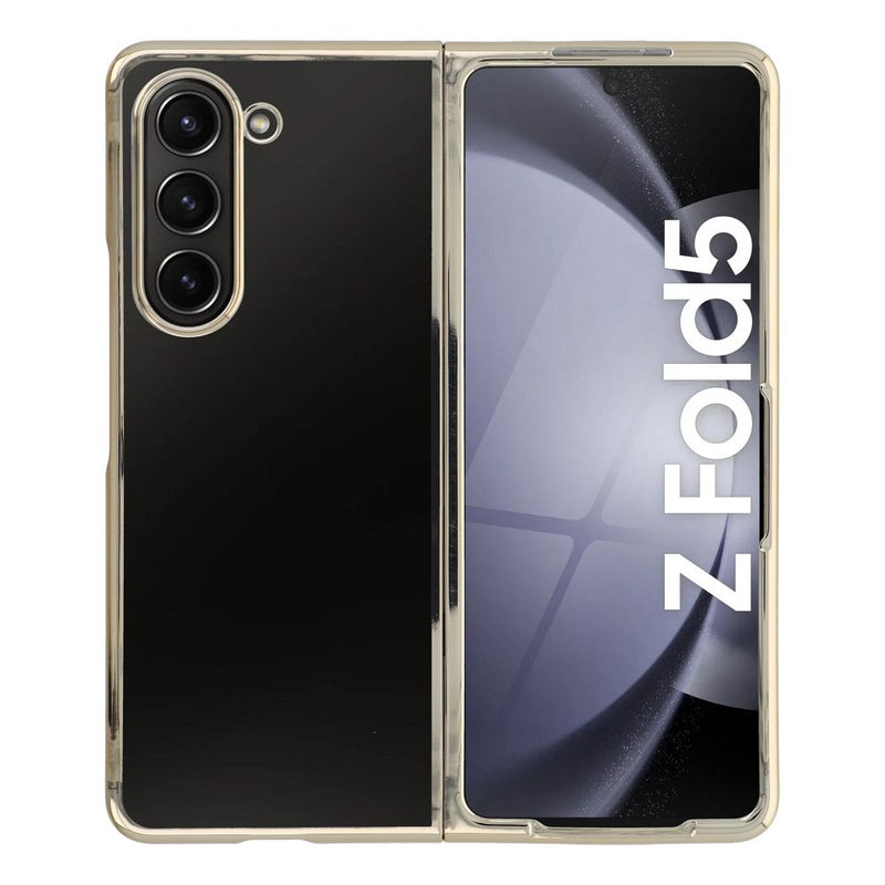 Viedtālruņa aizmugurējais vāciņš Samsung Galaxy Z Fold 5 Focus Case - Zelta caurspīdīga