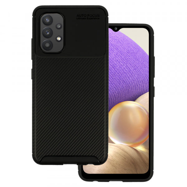 Viedtālruņa aizmugurējais vāciņš Samsung Galaxy A34 Carbon Elite - Melna