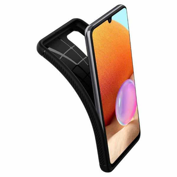 Viedtālruņa aizmugurējais vāciņš Samsung Galaxy A52 Rugged Armor - Melna