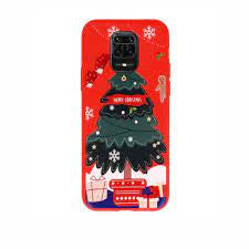 Viedtālruņa aizmugurējais vāciņš Xiaomi Redmi Note 9 Pro Christmas Design 6 - Sarkana ar dizainu